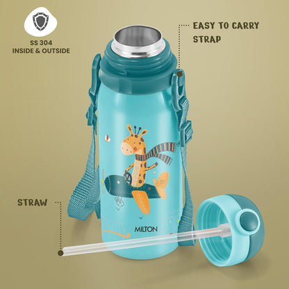 Milton Companion 300 Thermal Vacuum Insulated Kids Bottle with Straw