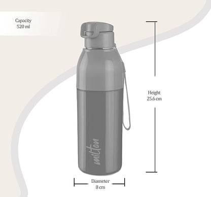 Milton Convey 600 Stainless Steel Bottle - Outside Plastic Inside Stainless Steel