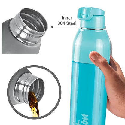 Milton Convey 900 Stainless Steel Bottle - Outside Plastic Inside Stainless Steel