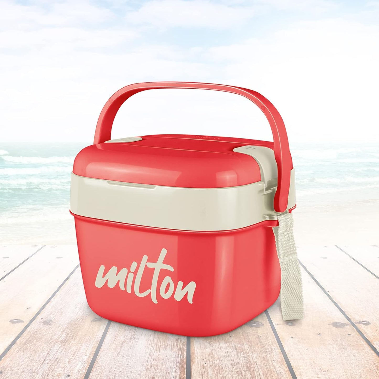 Milton Cubic Big Tiffin Box Outside Plastic Inside Stainless Steel with Inner Container