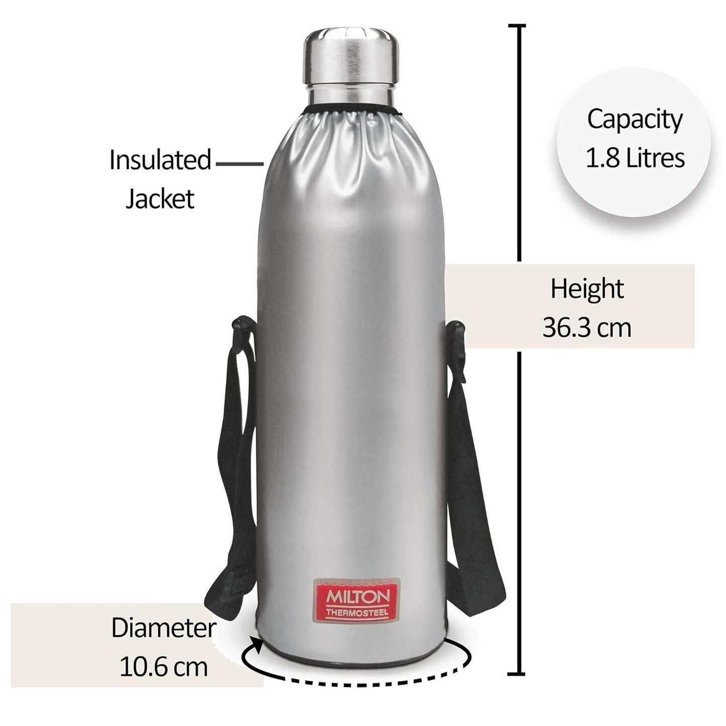 Milton Duo 1800 Thermal Vacuum Insulated Bottle with Bag