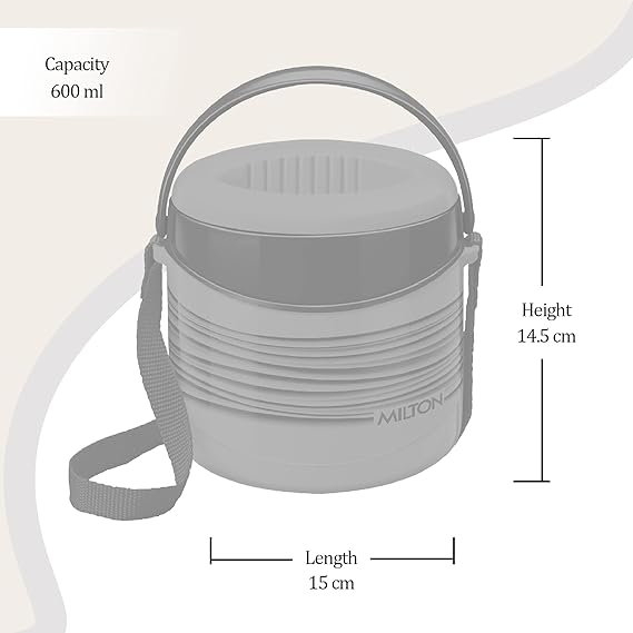 Milton Econa II Stainless Steel with 2*300ml Stackable Lunch Container and Outer Case