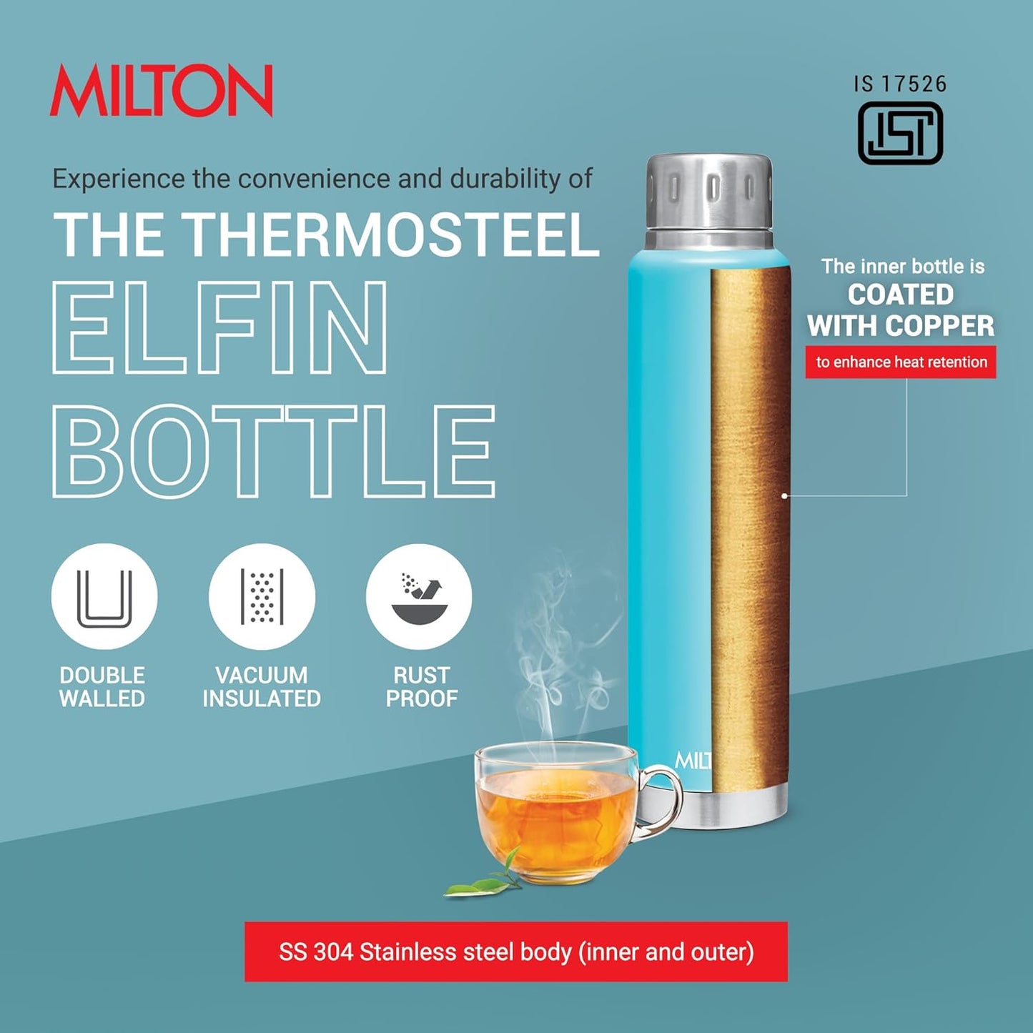 Milton Elfin Thermal Vacuum Insulated Bottle 750