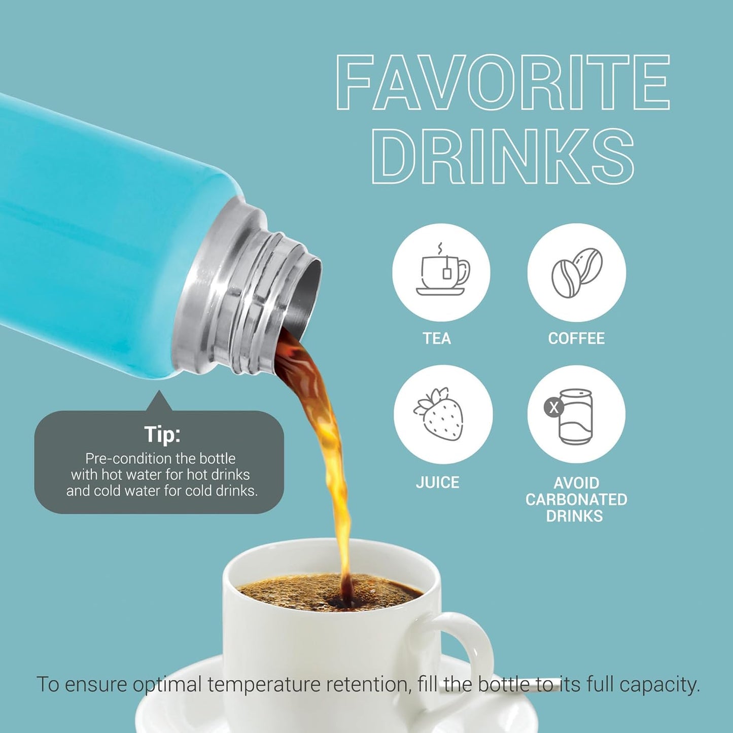 Milton Elfin Thermal Vacuum Insulated Bottle 750