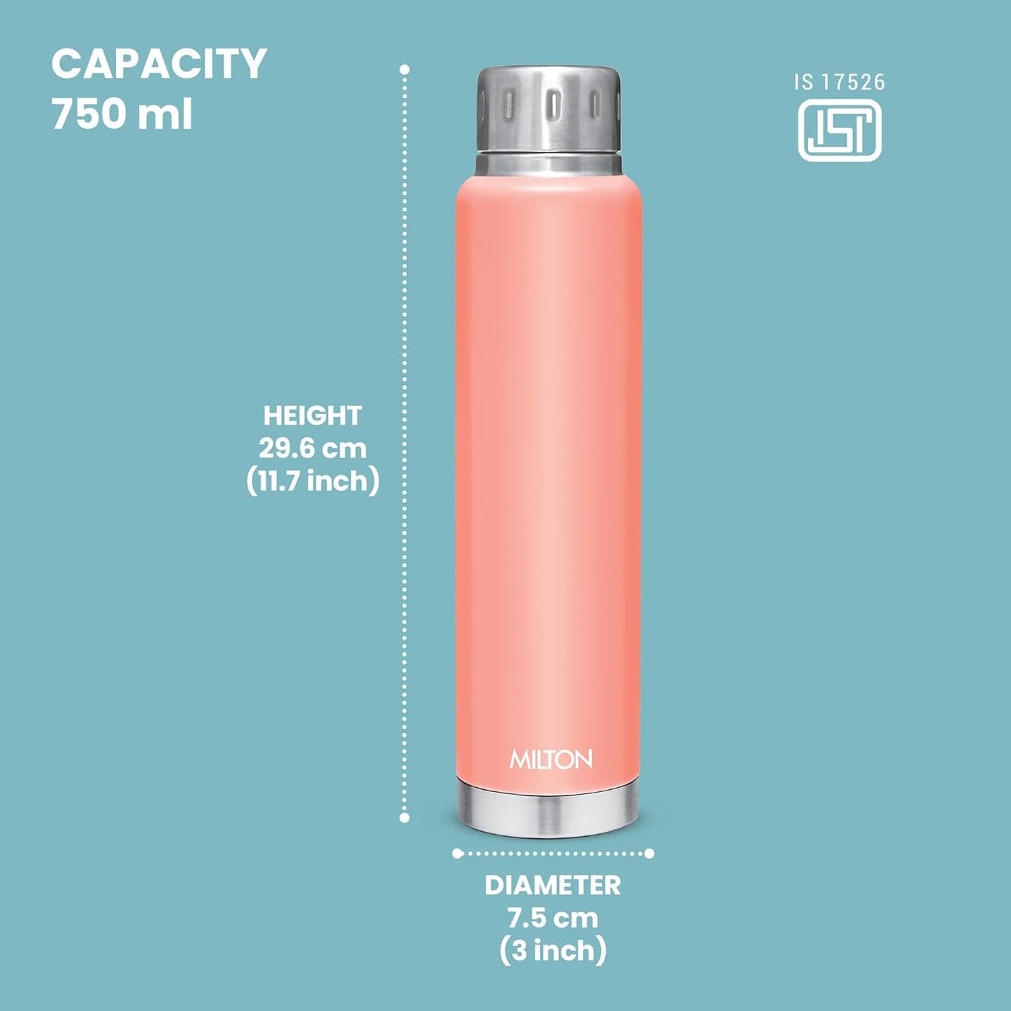 Milton Elfin Thermal Vacuum Insulated Bottle 750