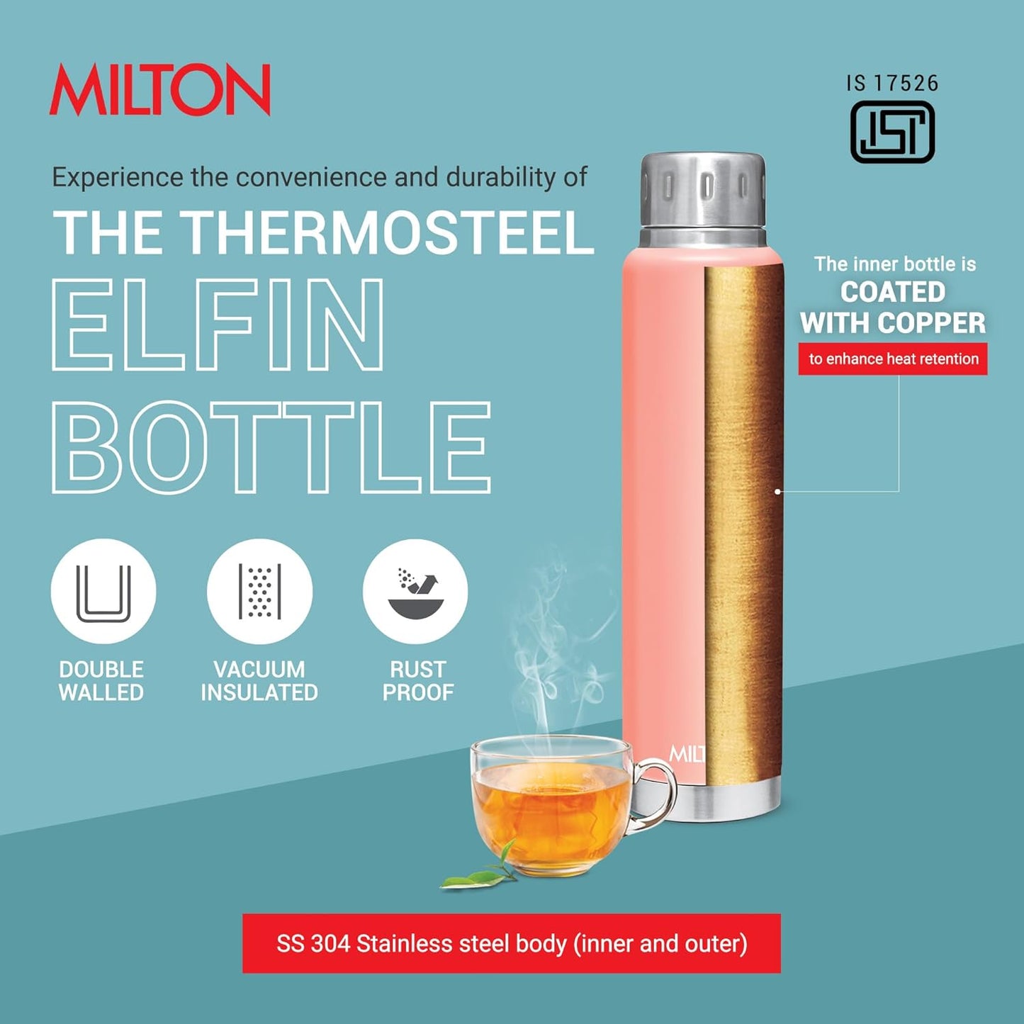 Milton Elfin Thermal Vacuum Insulated Bottle 750
