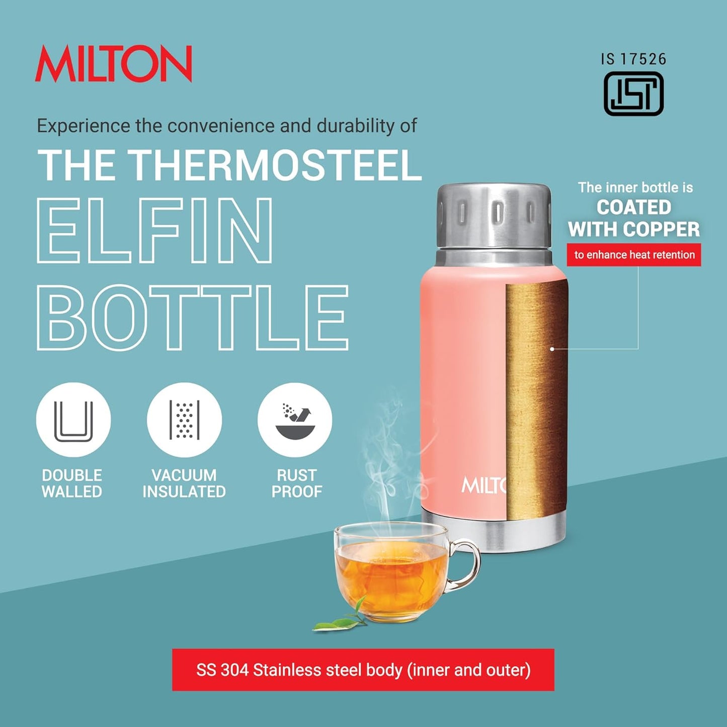 Milton Elfin Thermal Vacuum Insulated Bottle 160