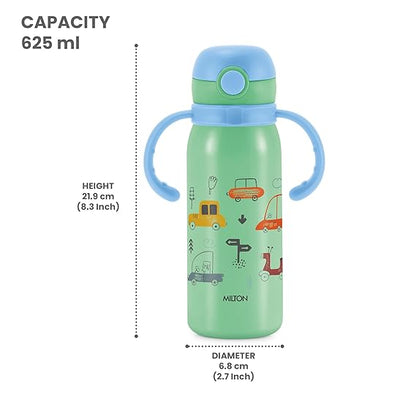 Milton Fountain Kids Stainless Steel Bottles with Straw 650