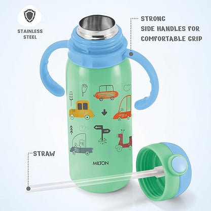 Milton Fountain Kids Stainless Steel Bottles with Straw 650