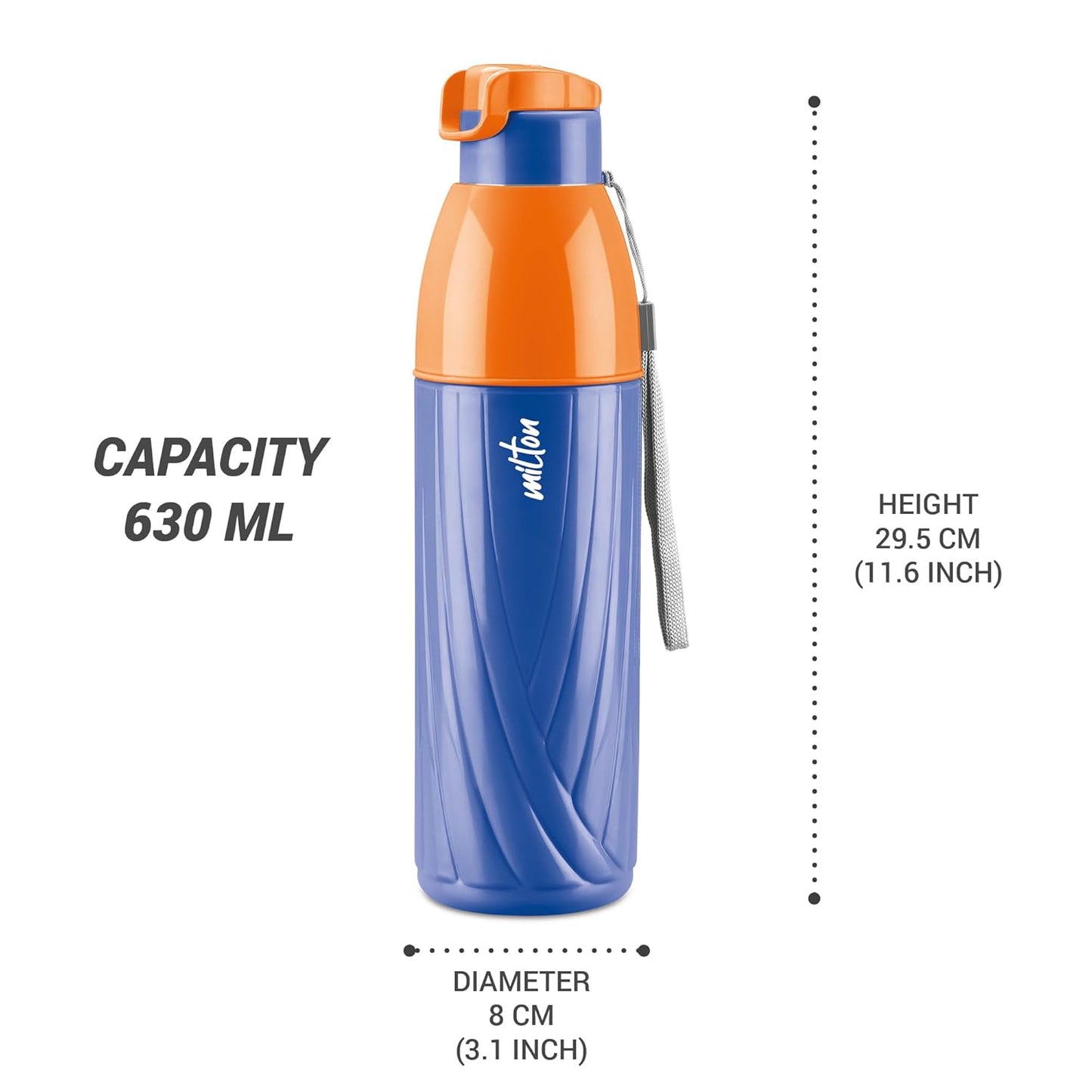 Milton Glacier Bottle 900ml - Outside Plastic Inside Stainless Steel