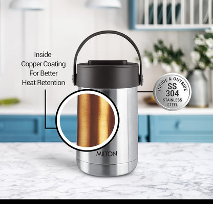 Milton Glamour Thermal Vacuum Insulated Tiffin Box Set of 4