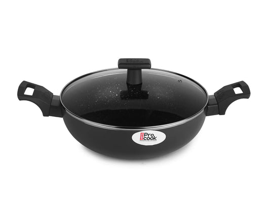 Milton Procook Granito Induction Kadai with Glass Lid