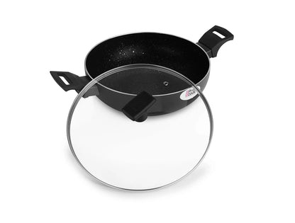 Milton Procook Granito Induction Kadai with Glass Lid