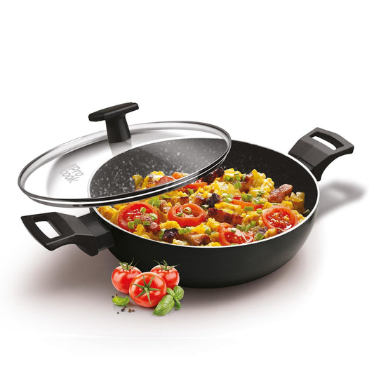 Milton Procook Granito Induction Kadai with Glass Lid