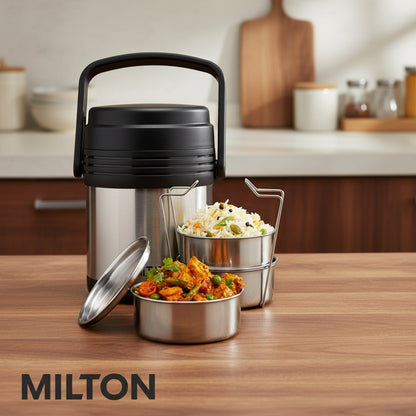 Milton Hot Meal 3 Thermal Vacuum Insulated Tiffin Box Set of 3