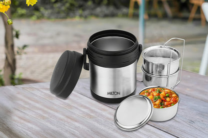 Milton Hot Meal 3 Thermal Vacuum Insulated Tiffin Box Set of 3