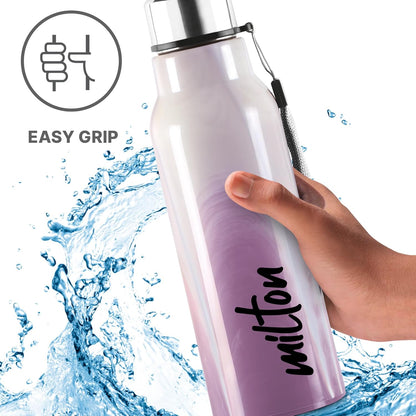 Milton Marble 600 Stainless Steel Bottle - Outside Plastic Inside Stainless Steel