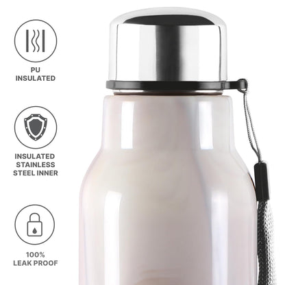 Milton Marble 600 Stainless Steel Bottle - Outside Plastic Inside Stainless Steel