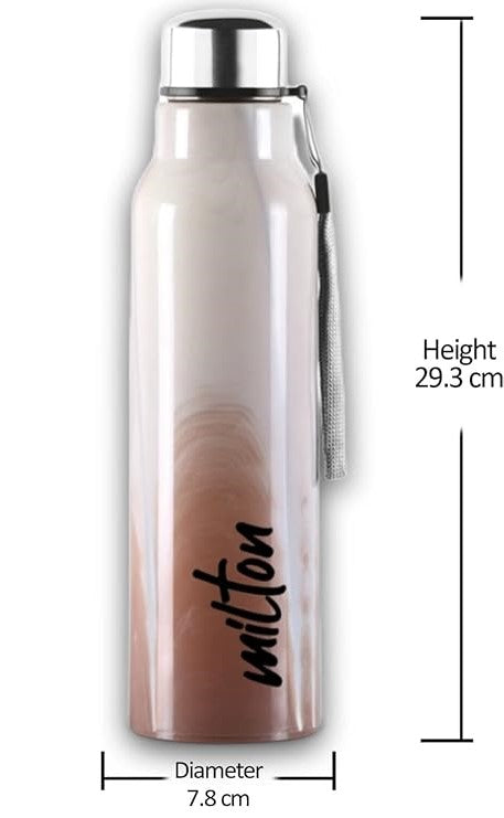 Milton Marble Stainless Steel Bottle 900 - Outside Plastic Inside Stainless Steel