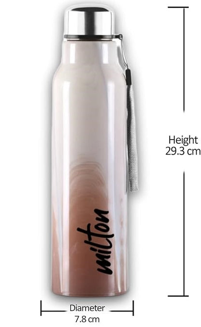 Milton Marble Stainless Steel Bottle 900 - Outside Plastic Inside Stainless Steel