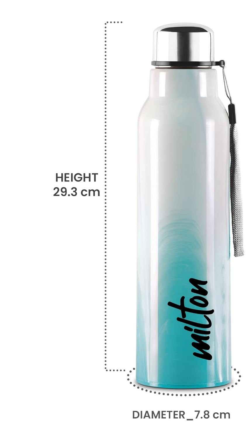 Milton Marble Stainless Steel Bottle 900 - Outside Plastic Inside Stainless Steel