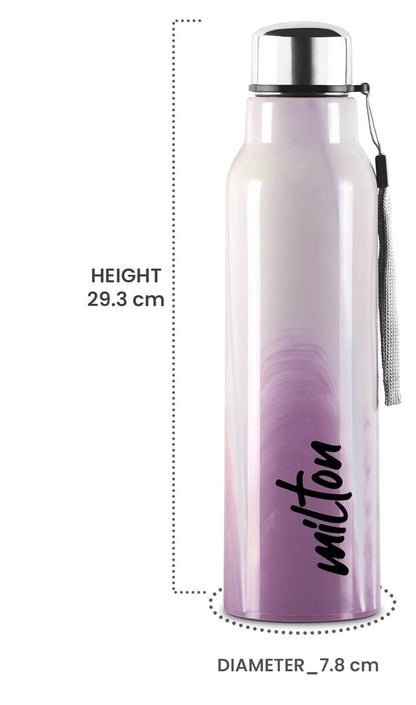 Milton Marble Stainless Steel Bottle 900 - Outside Plastic Inside Stainless Steel