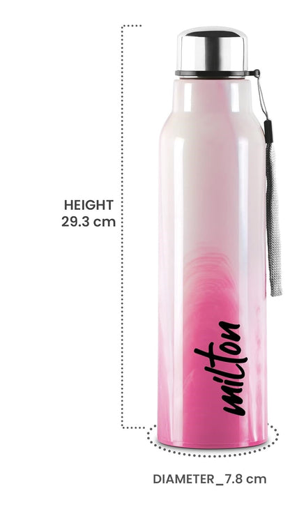 Milton Marble Stainless Steel Bottle 900 - Outside Plastic Inside Stainless Steel