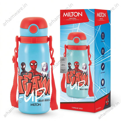 Milton Marvel Torque 650 Stainless Steel Kids Straw Bottle