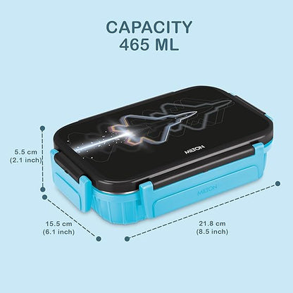 Milton Meal Safe Stainless Steel Inside with 2 Partition Bento Box