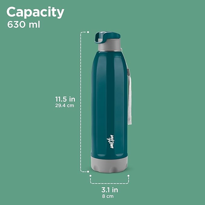 Milton Meridian 900 Stainless Steel Bottle - Outside Plastic Inside Stainless Steel