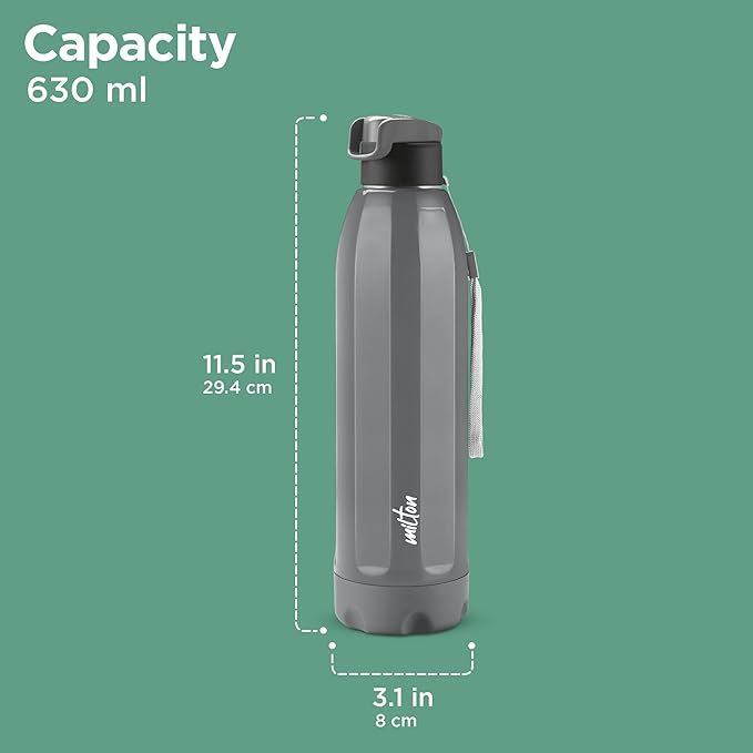 Milton Meridian 900 Stainless Steel Bottle - Outside Plastic Inside Stainless Steel