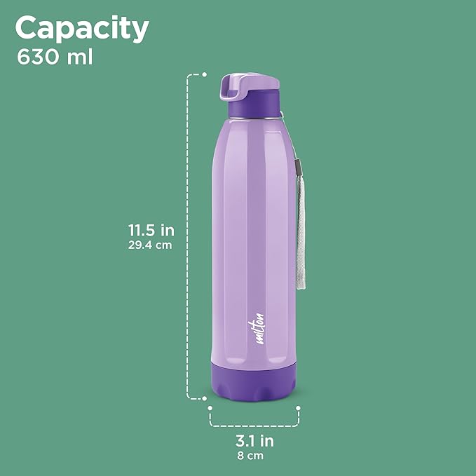 Milton Meridian 900 Stainless Steel Bottle - Outside Plastic Inside Stainless Steel