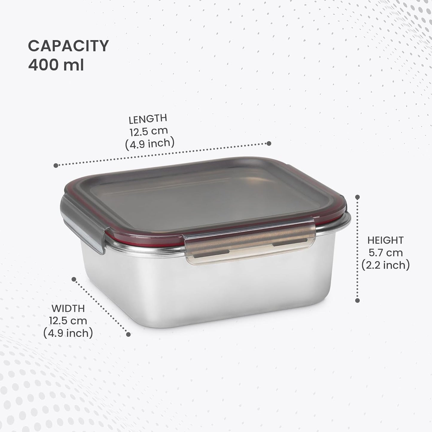 Milton Modulo Stainless Steel Microwavable Square Container