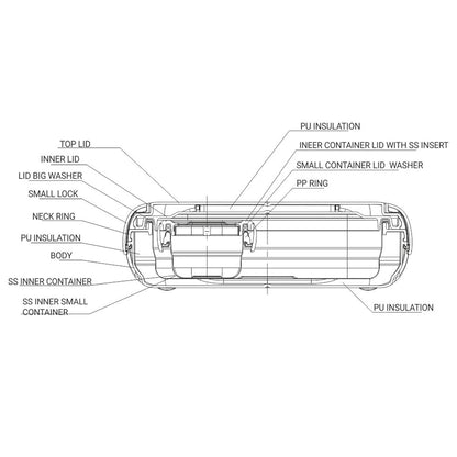Milton More Meal Stainless Steel Kids Lunch Box with Inner Container
