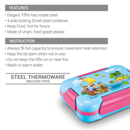 Milton More Meal Stainless Steel Kids Lunch Box with Inner Container