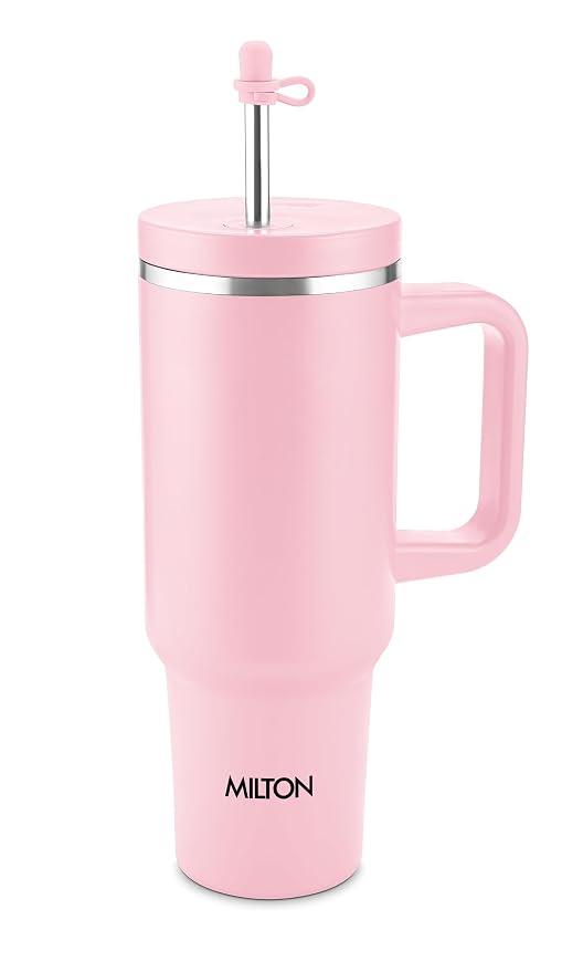 Milton My Tumbler 1200 Thermal Vacuum Insulated Mug with Stainless Steel Straw Sipper