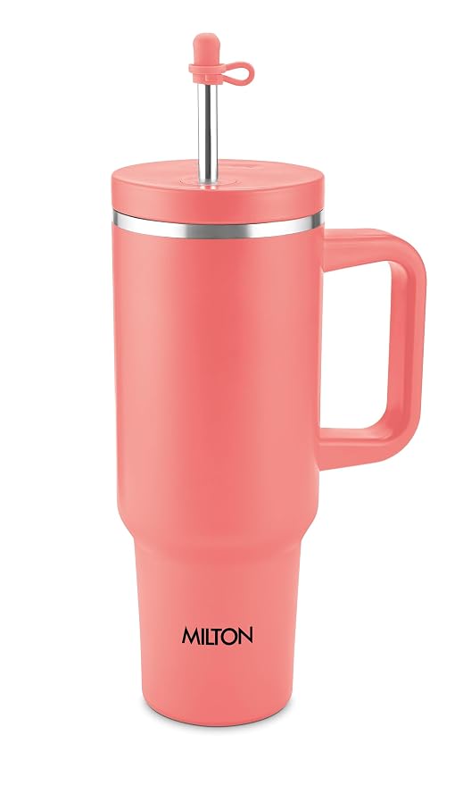 Milton My Tumbler 1200 Thermal Vacuum Insulated Mug with Stainless Steel Straw Sipper