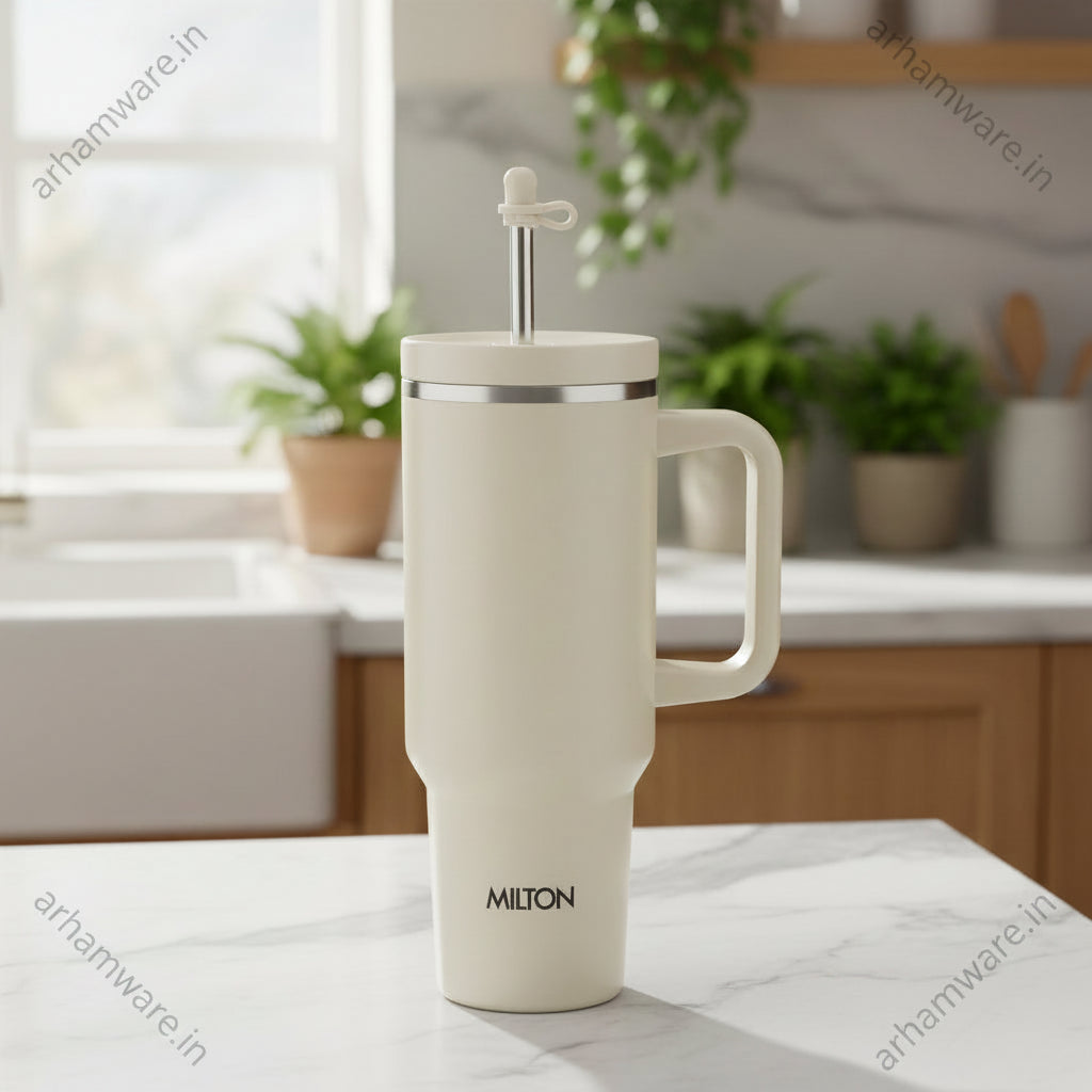 Milton My Tumbler 1200 Thermal Vacuum Insulated Mug with Stainless Steel Straw Sipper