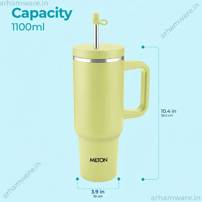 Milton My Tumbler 1200 Thermal Vacuum Insulated Mug with Stainless Steel Straw Sipper