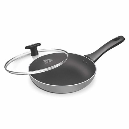 Milton Procook Black Pearl Induction Fry Pan with Glass Lid