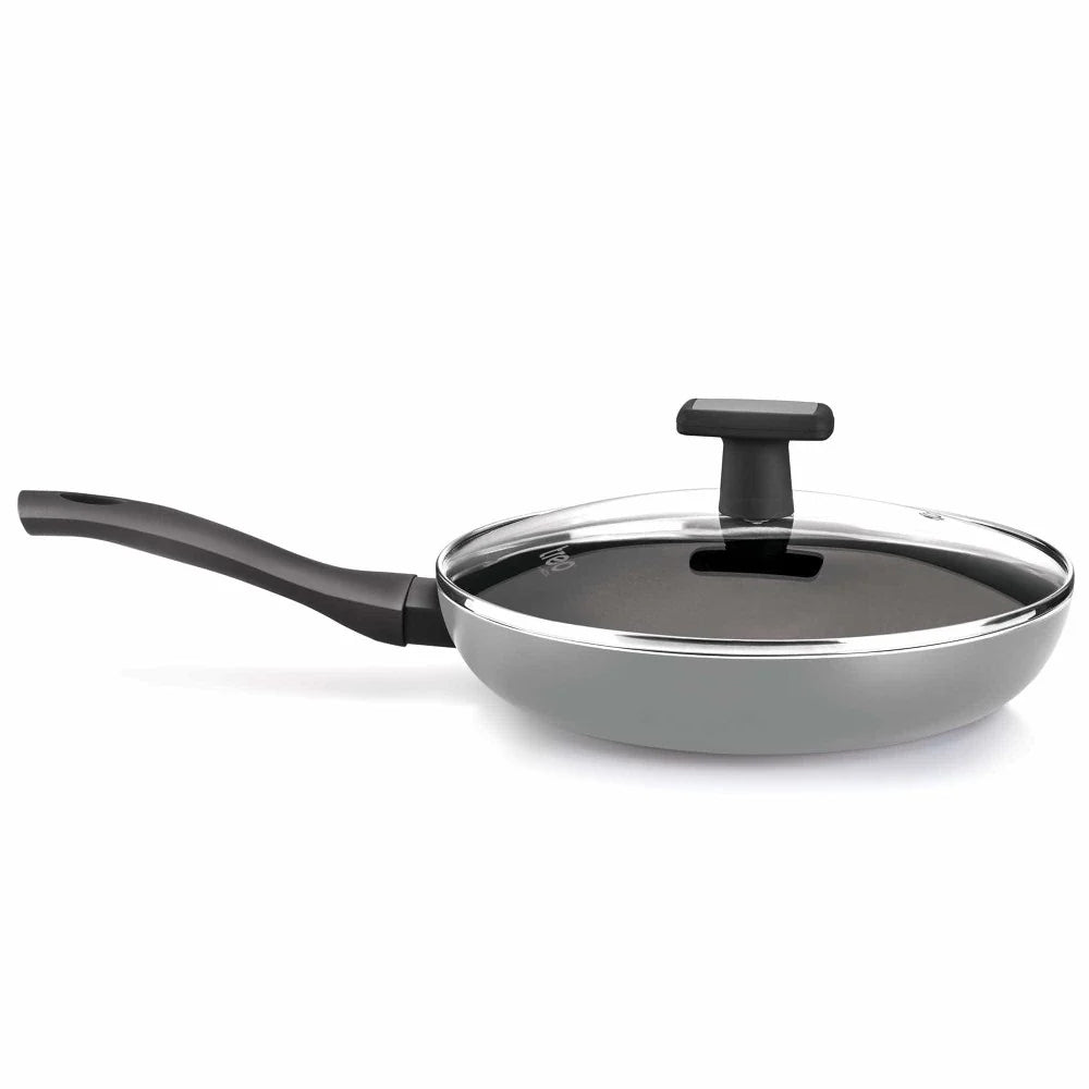 Milton Procook Black Pearl Induction Fry Pan with Glass Lid