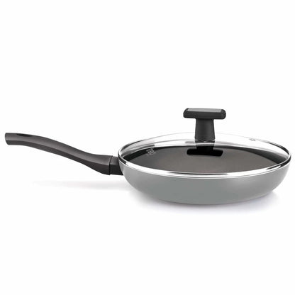 Milton Procook Black Pearl Induction Fry Pan with Glass Lid
