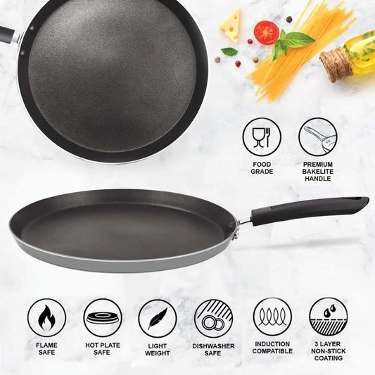 Milton Procook Black Pearl Induction Non Stick Omni Tawa