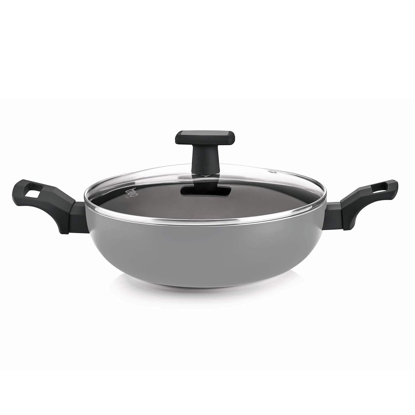 Milton Procook Black Pearl Induction Kadai with Glass Lid