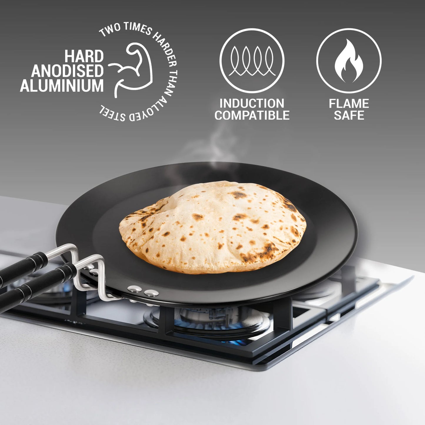 Milton Procook Hard Anodised Induction Tawa