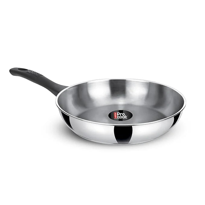 Milton Procook Stainless Steel Fry Pan Backelite Handle