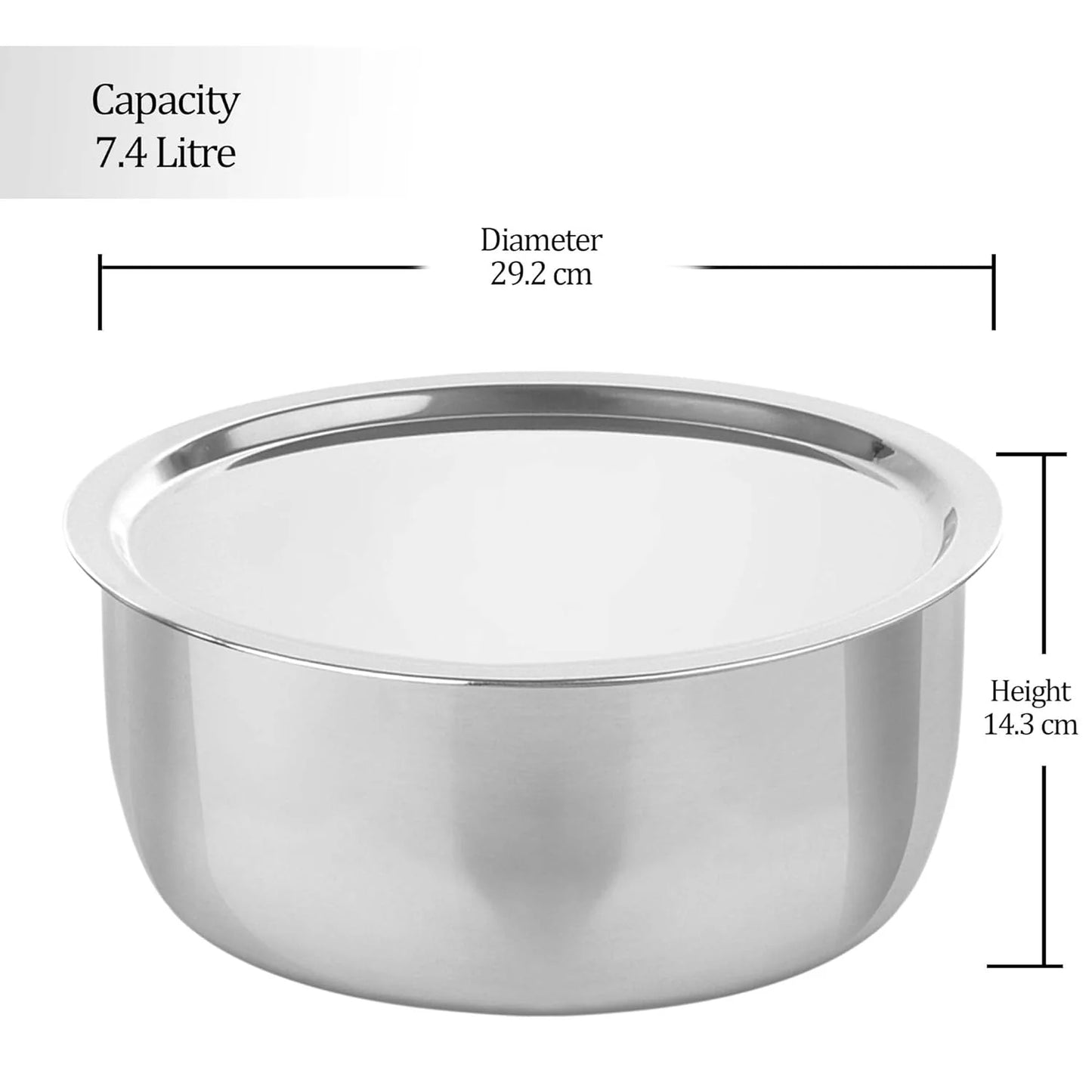 Milton Procook Tri-Ply Steel Tope with SS Lid