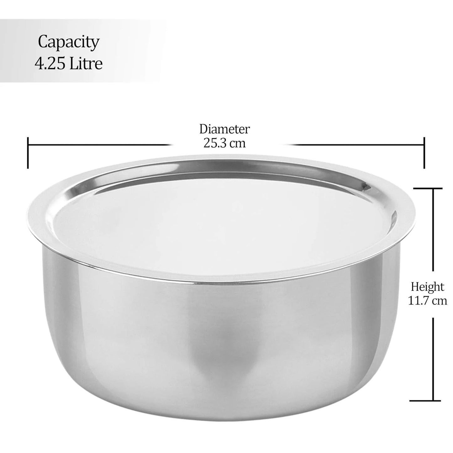 Milton Procook Tri-Ply Steel Tope with SS Lid