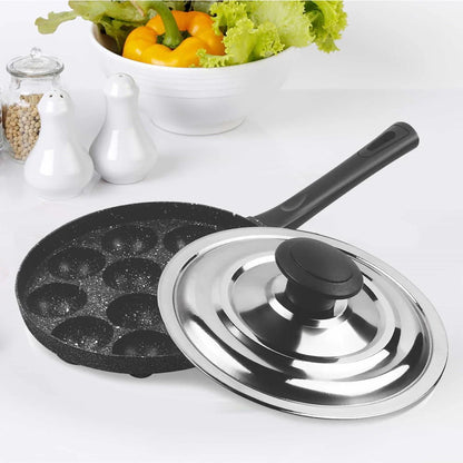 Milton Proocook Granito Non Induction Appam Patra with Stainless Steel Lid