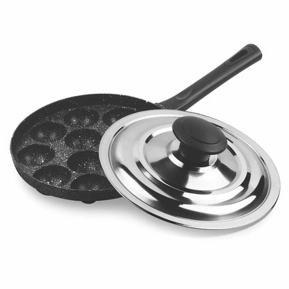 Milton Proocook Granito Non Induction Appam Patra with Stainless Steel Lid